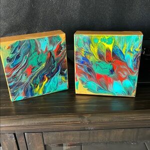 Colorful Abstract Canvas Art Set